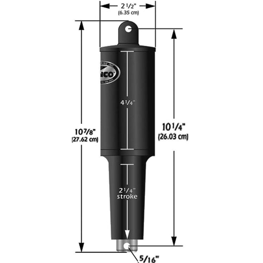 Lenco 12V 1-1/4" Stroke 5 Lobe Actuator - 5/16" - 3/8" [15122-001] - Twin Screws Marine Service