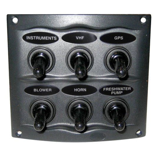 BEP Waterproof Panel - 6 Switches - Grey [900-6WP] - Twin Screws Marine Service