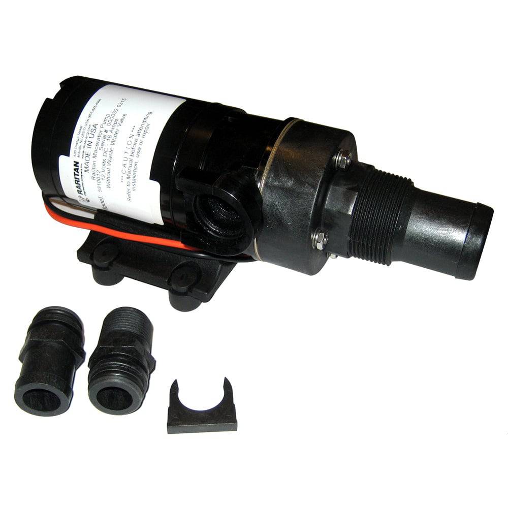 Raritan Macerator Pump - 12v w/Barb Adapter [5310012] - Twin Screws Marine Service