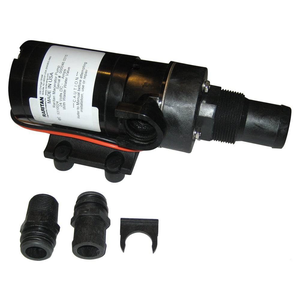 Raritan Macerator Pump - 24v w/Barb Adapter [5310024] - Twin Screws Marine Service