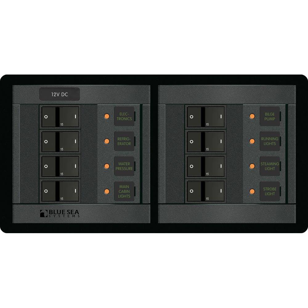 Blue Sea 1225 12V DC 8 Position - Horizontal [1225] - Twin Screws Marine Service