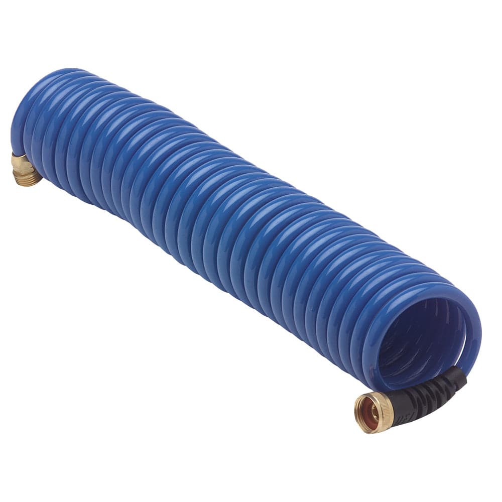 HoseCoil Blue Hose w/Flex Relief - 25' [HS2500HP] - Twin Screws Marine Service