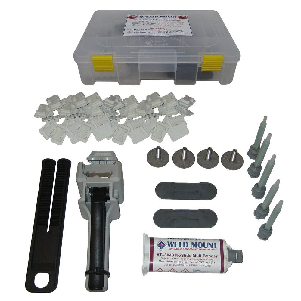 Weld Mount Adhesively Bonded Fastener Kit w/AT 8040 Adhesive [65100] - Twin Screws Marine Service