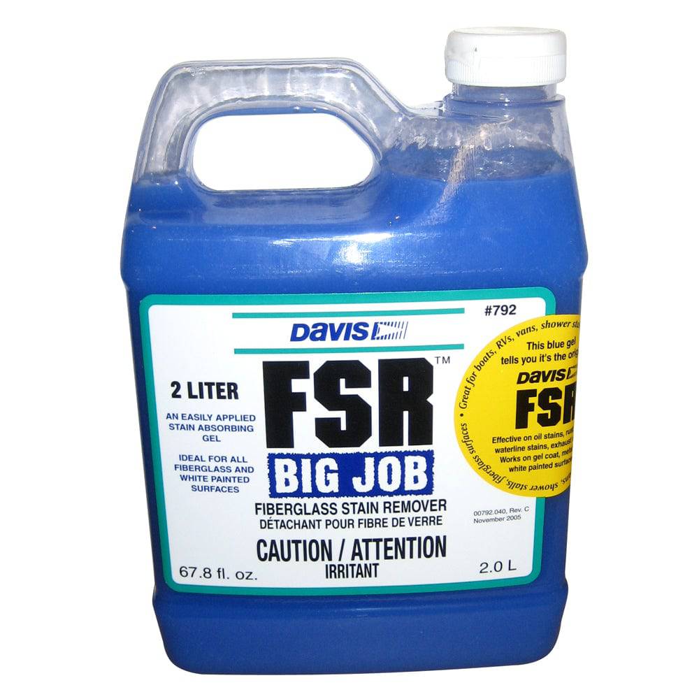 Davis FSR Big Job Fiberglass Stain Remover - 2-Liter [792] - Twin Screws Marine Service