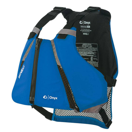 Onyx MoveVent Curve Paddle Sports Life Vest - XS/S - Blue [122000-500-020-16] - Twin Screws Marine Service