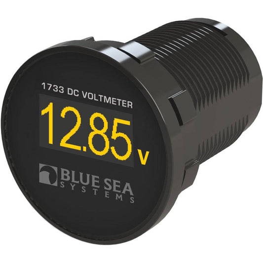 Blue Sea 1733 Mini OLED DC Voltmeter [1733] - Twin Screws Marine Service