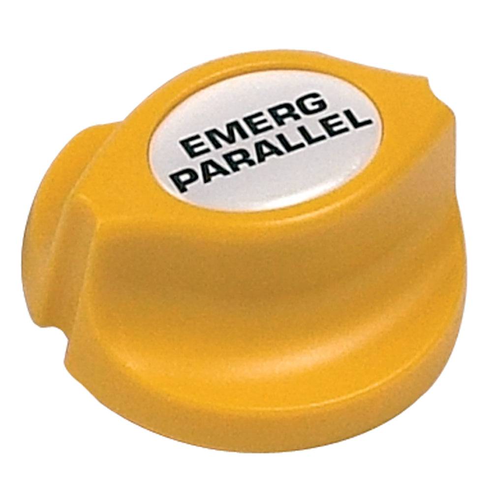 BEP Emergency Parallel Battery Knob - Yellow - Easy Fit [701-KEY-EP] - Twin Screws Marine Service