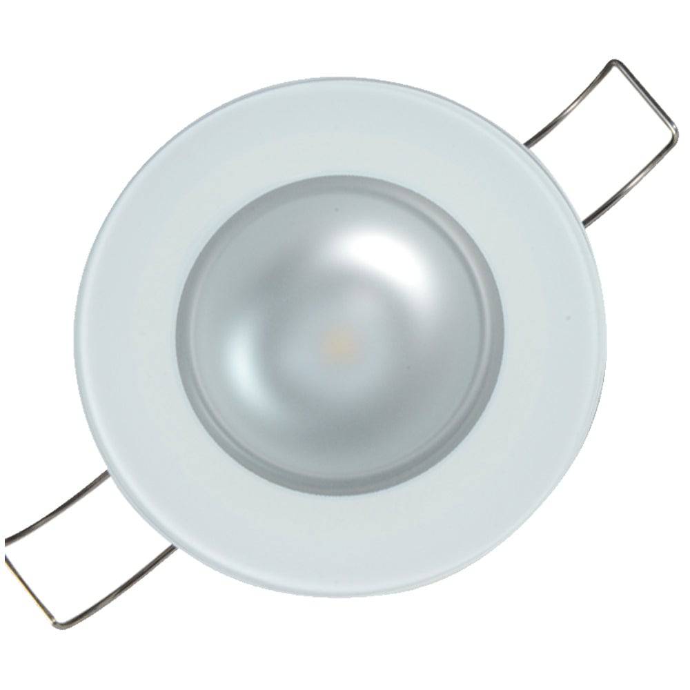 Lumitec Mirage Flush Mount Down Light Spectrum RGBW - Glass Bezel [113197] - Twin Screws Marine Service