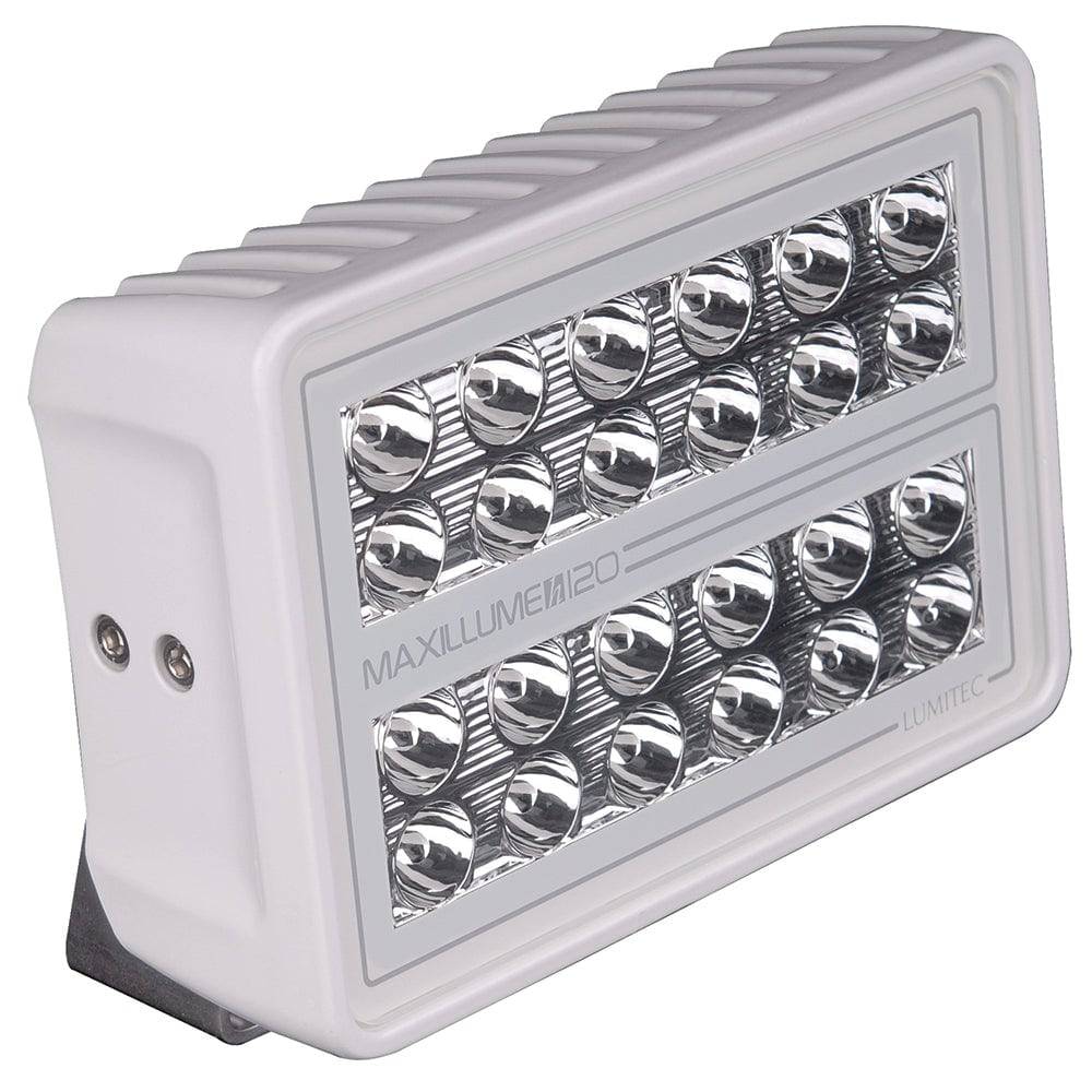 Lumitec Maxillume h120 - Trunnion Mount Flood Light - White Housing - White Dimming [101346] - Twin Screws Marine Service