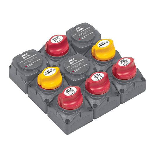 BEP Battery Distribution Cluster f/Triple Outboard Engine w/Four Battery Banks [719-140A-DVSR] - Twin Screws Marine Service