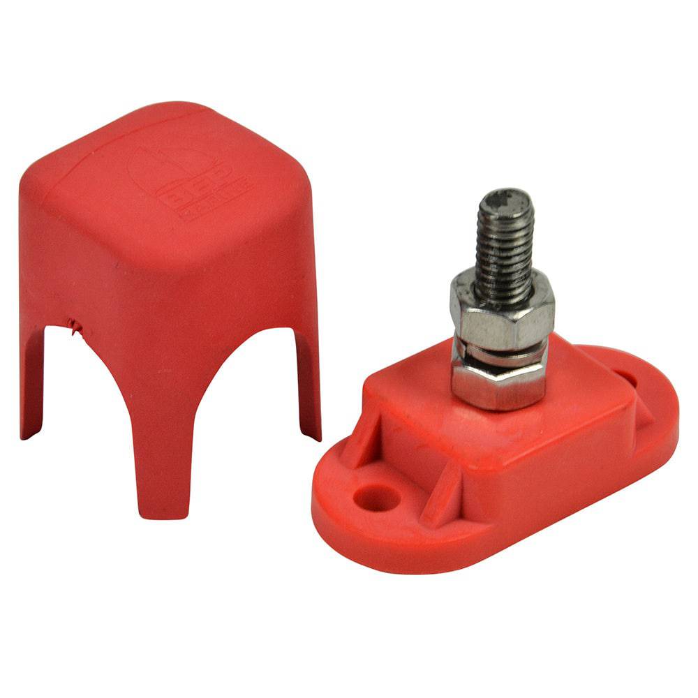 BEP Pro Installer Single Insulated Distribution Stud - 1/4" - Positive [IS-6MM-1R/DSP] - Twin Screws Marine Service