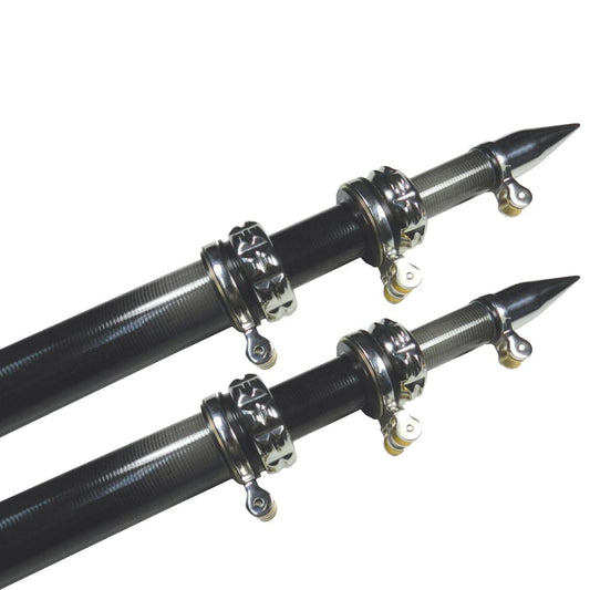 TACO 16' Carbon Fiber Outrigger Poles - Pair - Black [OT-3160CF] - Twin Screws Marine Service