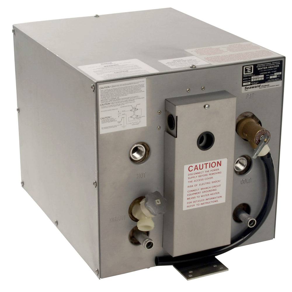 Whale Seaward 6 Gallon Hot Water Heater w/Front Heat Exchanger - Galvanized Steel - 120V - 1500W [F600] - Twin Screws Marine Service