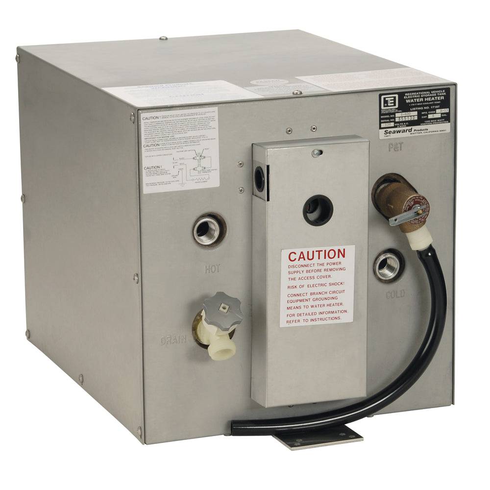 Whale Seaward 6 Gallon Hot Water Heater w/Rear Heat Exchanger - 120V - 1500W [S600] - Twin Screws Marine Service