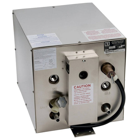 Whale Seaward 6 Gallon Hot Water Heater w/Front Heat Exchanger - Stainless Steel - 120V - 1500W [F700] - Twin Screws Marine Service