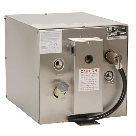 Whale Seaward 6 Gallon Hot Water Heater w/Rear Heat Exchanger - Stainless Steel - 120V - 1500W [S700] - Twin Screws Marine Service