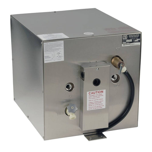 Whale Seaward 11 Gallon Hot Water Heater w/Rear Heat Exchanger - Stainless Steel - 120V - 1500W [S1200] - Twin Screws Marine Service