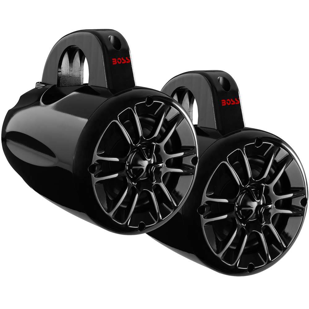 Boss Audio 4" MRWT40 Waketower Speakers - Black - 400W [MRWT40] - Twin Screws Marine Service