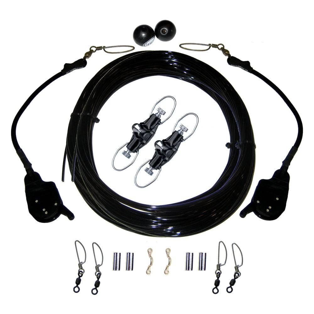 Rupp Single Rigging Kit W/Lok-Ups & Nok-Outs - 160' Black Mono [CA-0172-MO] - Twin Screws Marine Service