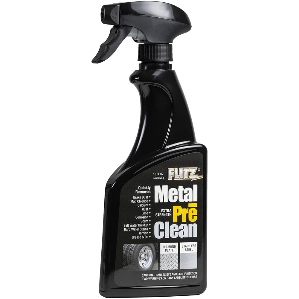 Flitz Metal Pre-Clean - All Metals Icluding Stainless Steel - 16oz Spray Bottle [AL 01706] - Twin Screws Marine Service