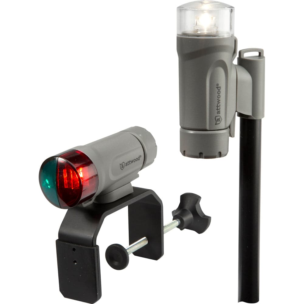 Attwood Clamp-On Portable LED Light Kit - Marine Gray [14190-7] - Twin Screws Marine Service