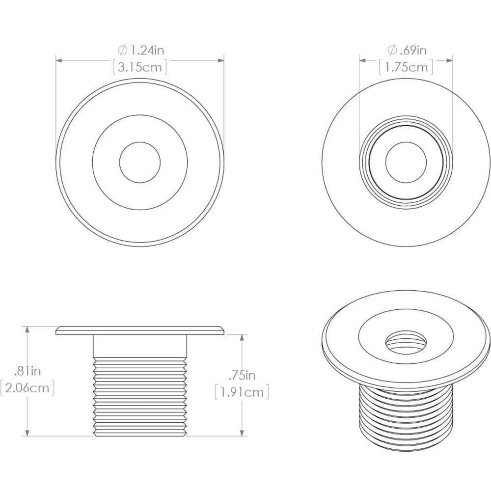 Lumitec Echo Courtesy Light - Brushed Housing - Warm White Light [101227] - Twin Screws Marine Service