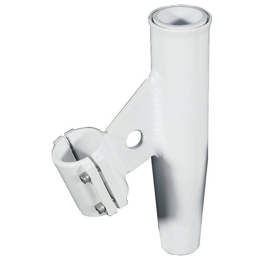 Lee's Clamp-On Rod Holder - White Aluminum - Vertical Mount - Fits 1.660" O.D. Pipe [RA5003WH] - Twin Screws Marine Service