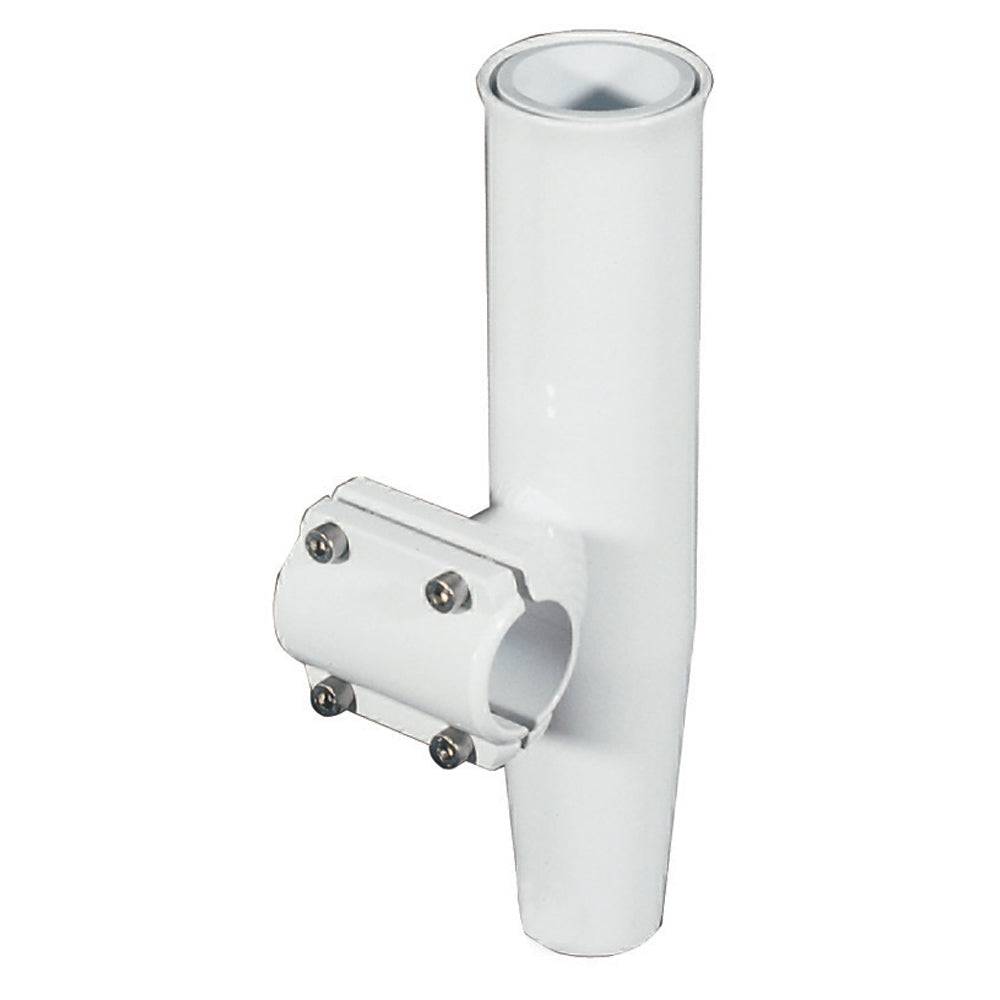 Lee's Clamp-On Rod Holder - White Aluminum - Horizontal Mount - Fits 1.050" O.D. Pipe [RA5201WH] - Twin Screws Marine Service