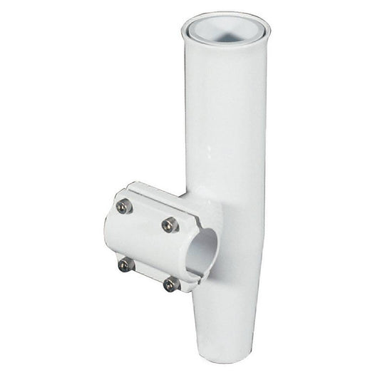 Lee's Clamp-On Rod Holder - White Aluminum - Horizontal Mount - Fits 1.050" O.D. Pipe [RA5201WH] - Twin Screws Marine Service