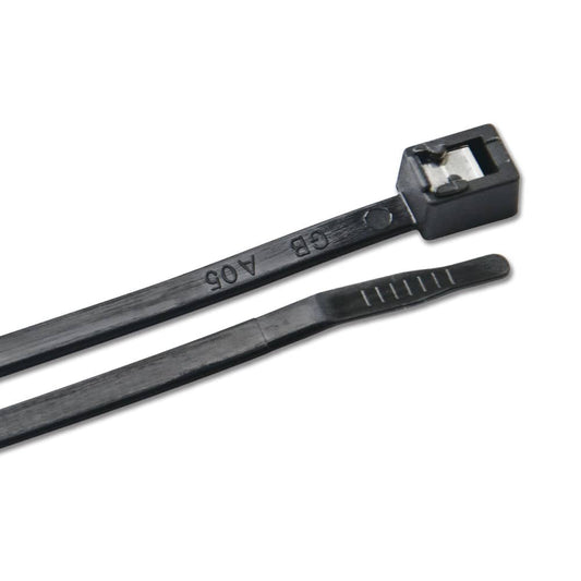 Ancor 11" UV Black Self Cutting Cable Zip Ties - 500-Pack [199265] - Twin Screws Marine Service