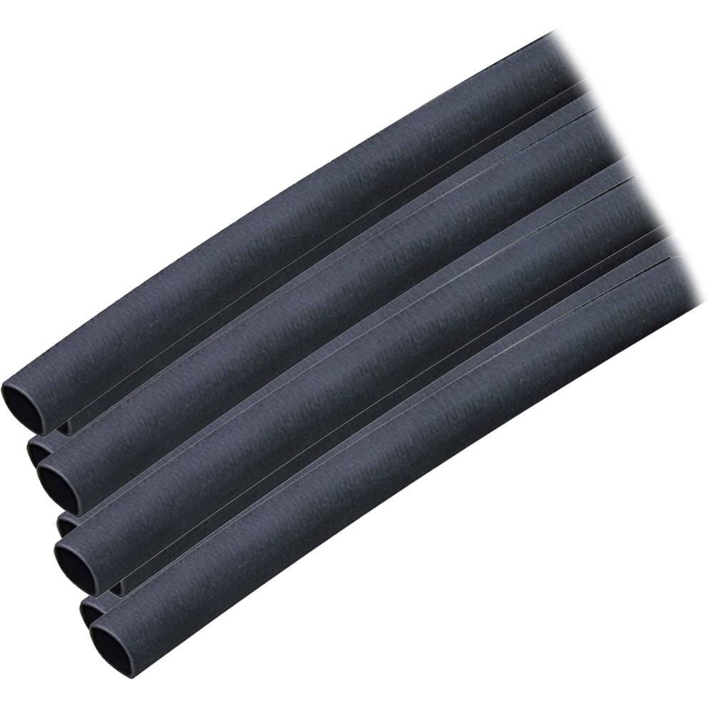 Ancor Adhesive Lined Heat Shrink Tubing (ALT) - 1/4" x 12" - 10-Pack - Black [303124] - Twin Screws Marine Service