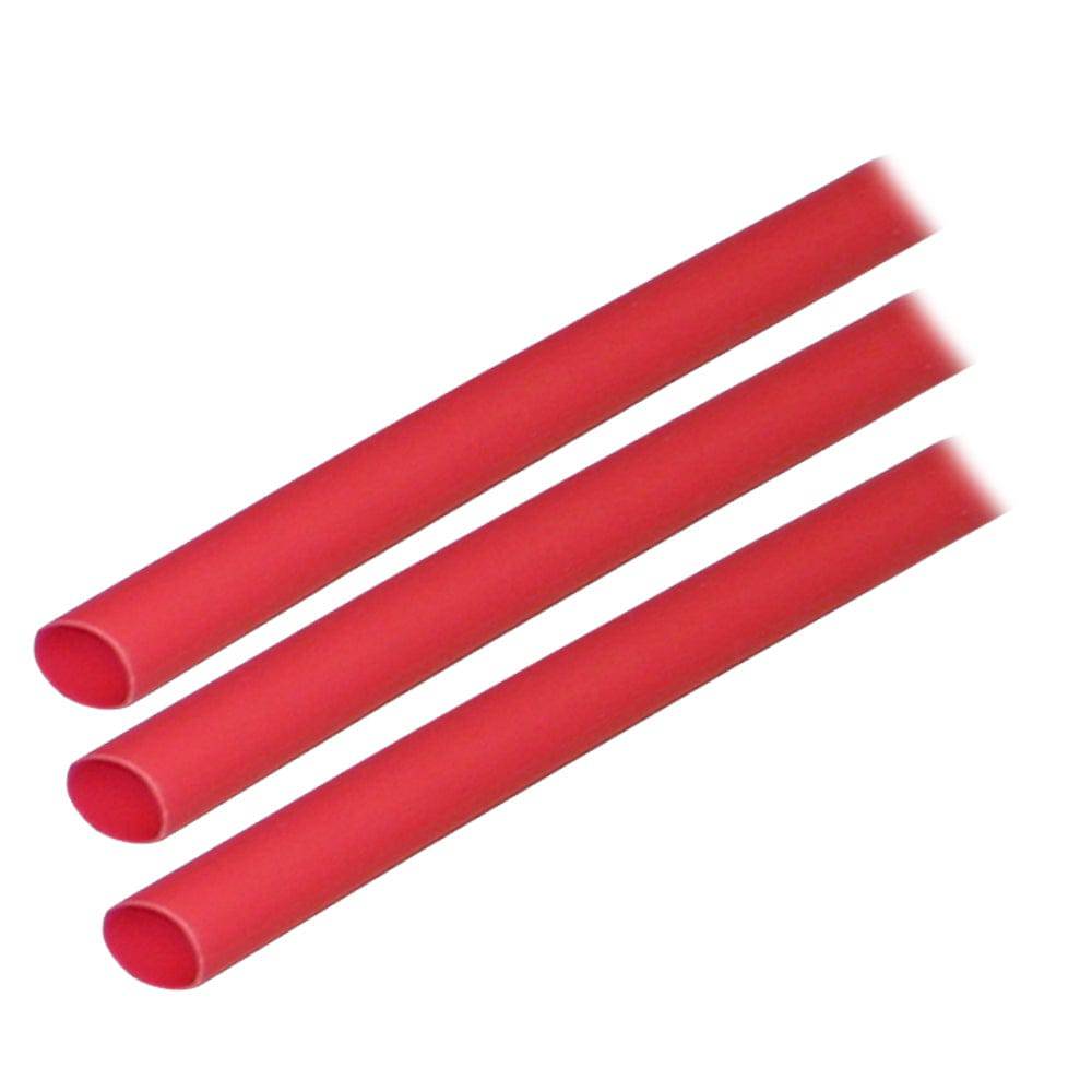 Ancor Adhesive Lined Heat Shrink Tubing (ALT) - 1/4" x 3" - 3-Pack - Red [303603] - Twin Screws Marine Service
