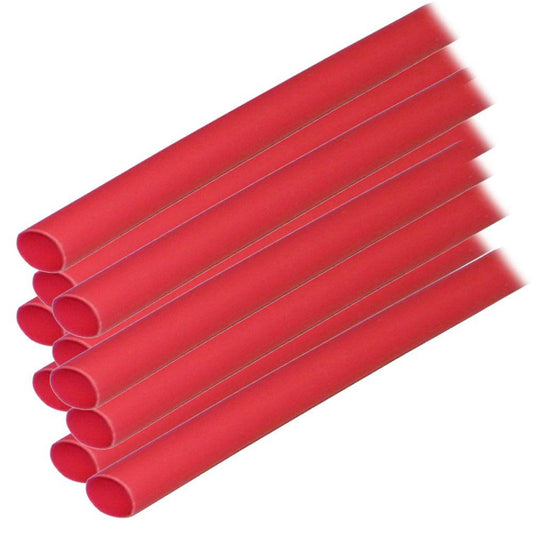 Ancor Adhesive Lined Heat Shrink Tubing (ALT) - 1/4" x 12" - 10-Pack - Red [303624] - Twin Screws Marine Service
