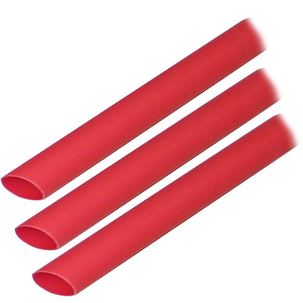 Ancor Adhesive Lined Heat Shrink Tubing (ALT) - 3/8" x 3" - 3-Pack - Red [304603] - Twin Screws Marine Service