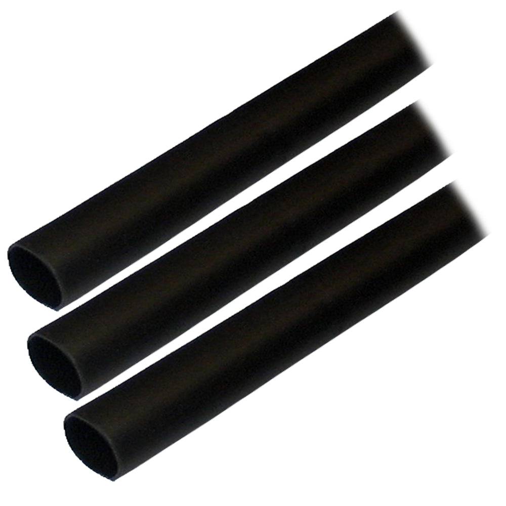 Ancor Adhesive Lined Heat Shrink Tubing (ALT) - 1/2" x 3" - 3-Pack - Black [305103] - Twin Screws Marine Service