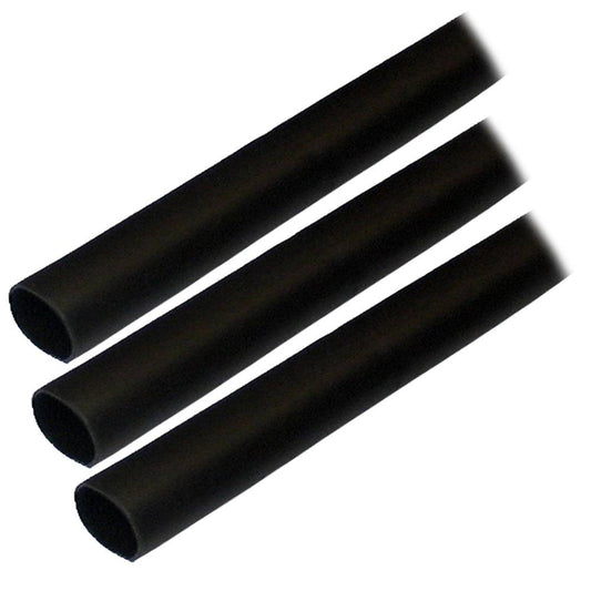 Ancor Adhesive Lined Heat Shrink Tubing (ALT) - 1/2" x 3" - 3-Pack - Black [305103] - Twin Screws Marine Service