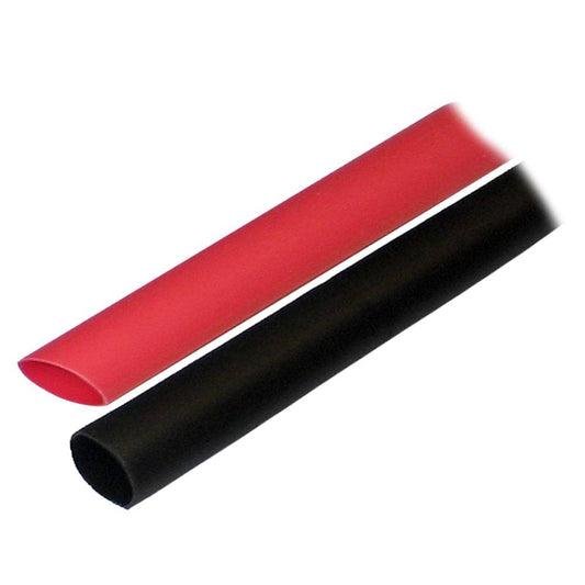 Ancor Adhesive Lined Heat Shrink Tubing (ALT) - 1/2" x 3" - 2-Pack - Black/Red [305602] - Twin Screws Marine Service