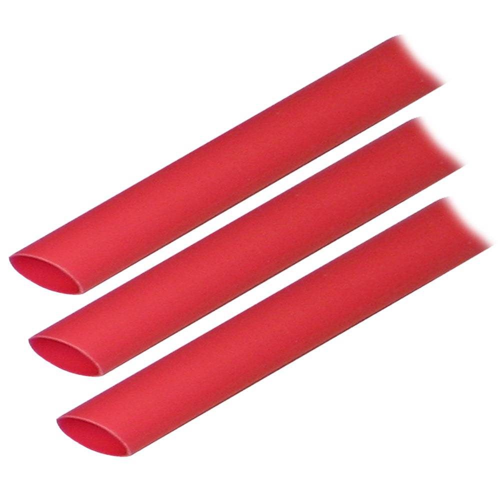 Ancor Adhesive Lined Heat Shrink Tubing (ALT) - 1/2" x 3" - 3-Pack - Red [305603] - Twin Screws Marine Service