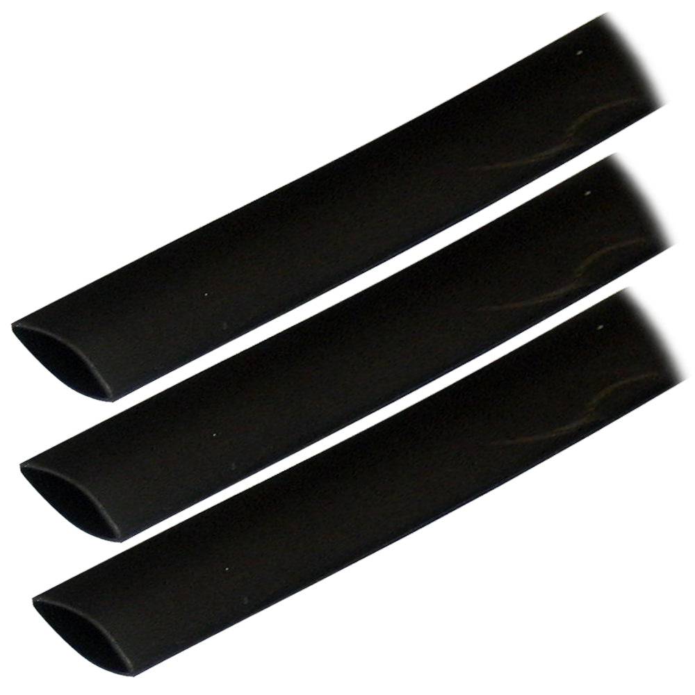 Ancor Adhesive Lined Heat Shrink Tubing (ALT) - 3/4" x 3" - 3-Pack - Black [306103] - Twin Screws Marine Service