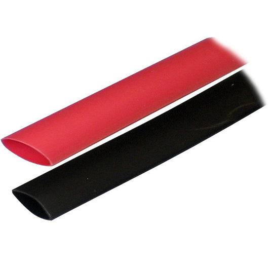 Ancor Adhesive Lined Heat Shrink Tubing (ALT) - 3/4" x 3" - 2-Pack - Black/Red [306602] - Twin Screws Marine Service
