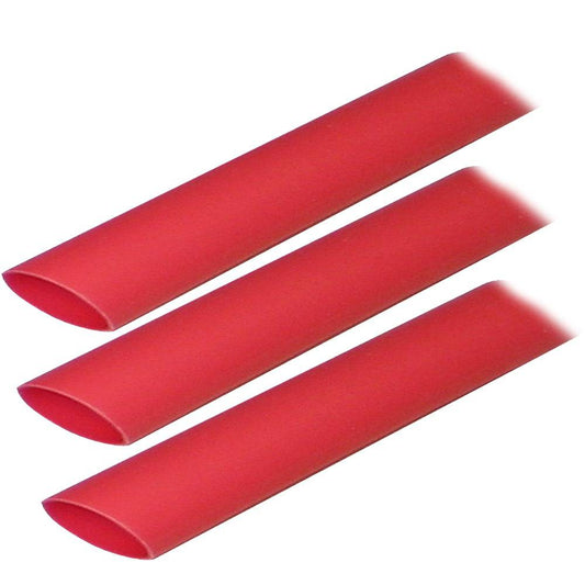 Ancor Adhesive Lined Heat Shrink Tubing (ALT) - 3/4" x 3" - 3-Pack - Red [306603] - Twin Screws Marine Service