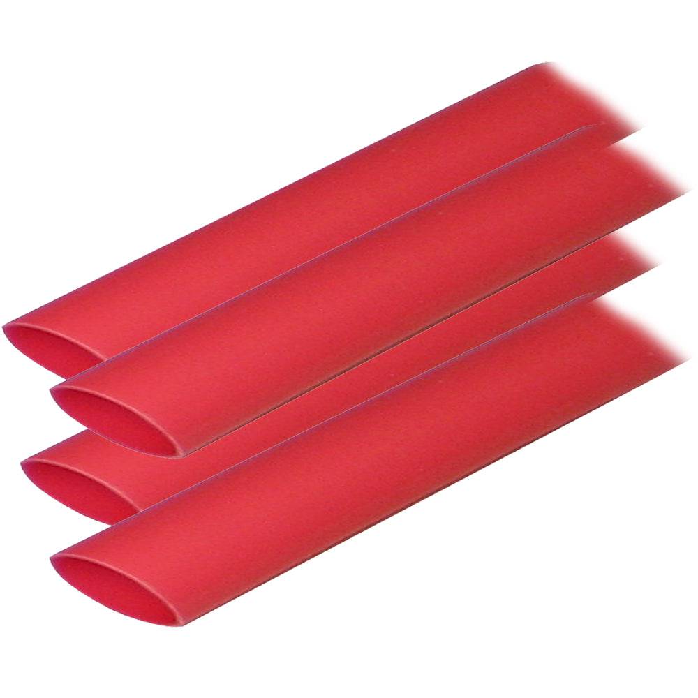 Ancor Adhesive Lined Heat Shrink Tubing (ALT) - 3/4" x 6" - 4-Pack - Red [306606] - Twin Screws Marine Service