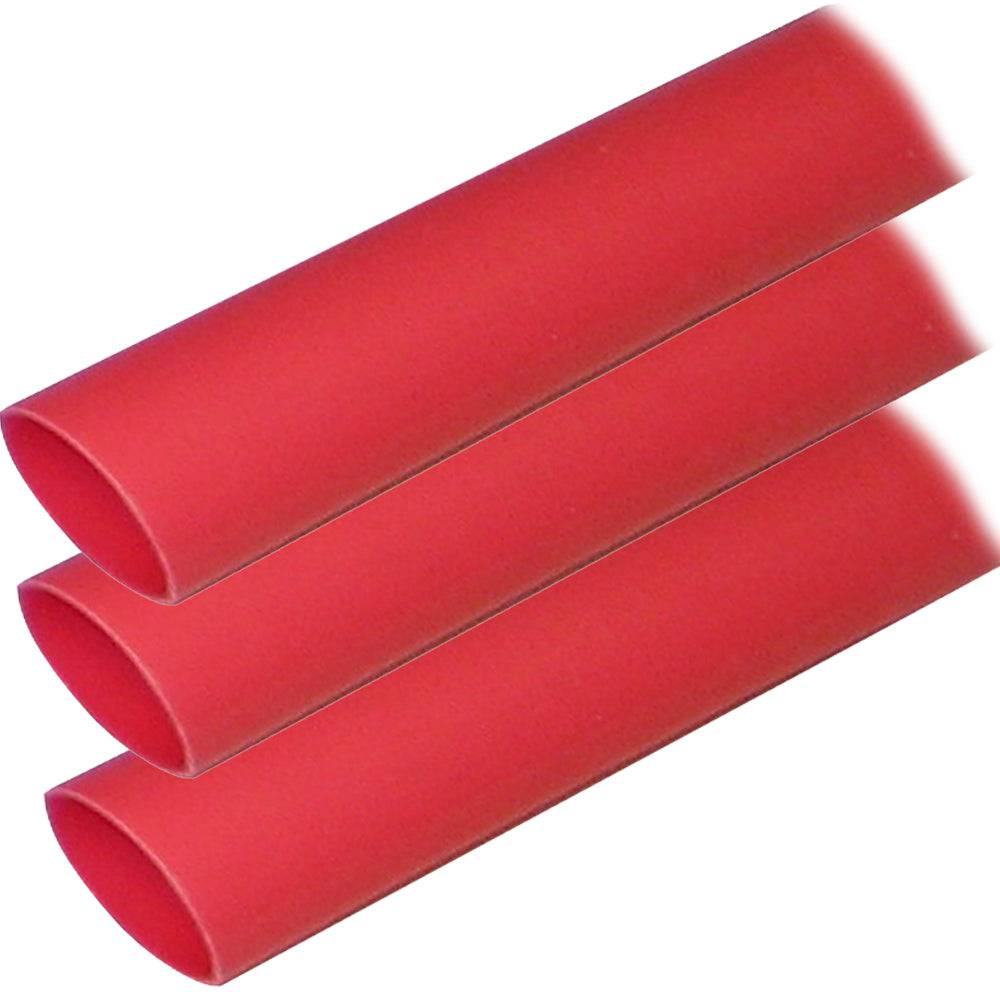 Ancor Adhesive Lined Heat Shrink Tubing (ALT) - 1" x 12" - 3-Pack - Red [307624] - Twin Screws Marine Service