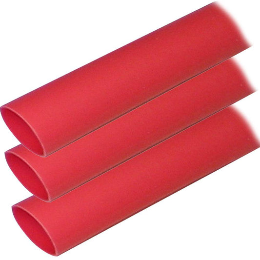 Ancor Adhesive Lined Heat Shrink Tubing (ALT) - 1" x 12" - 3-Pack - Red [307624] - Twin Screws Marine Service