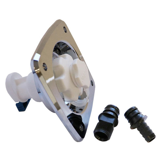Jabsco Water Pressure Regulator - Flush Mount - Chrome - 45 psi [44412-2045] - Twin Screws Marine Service