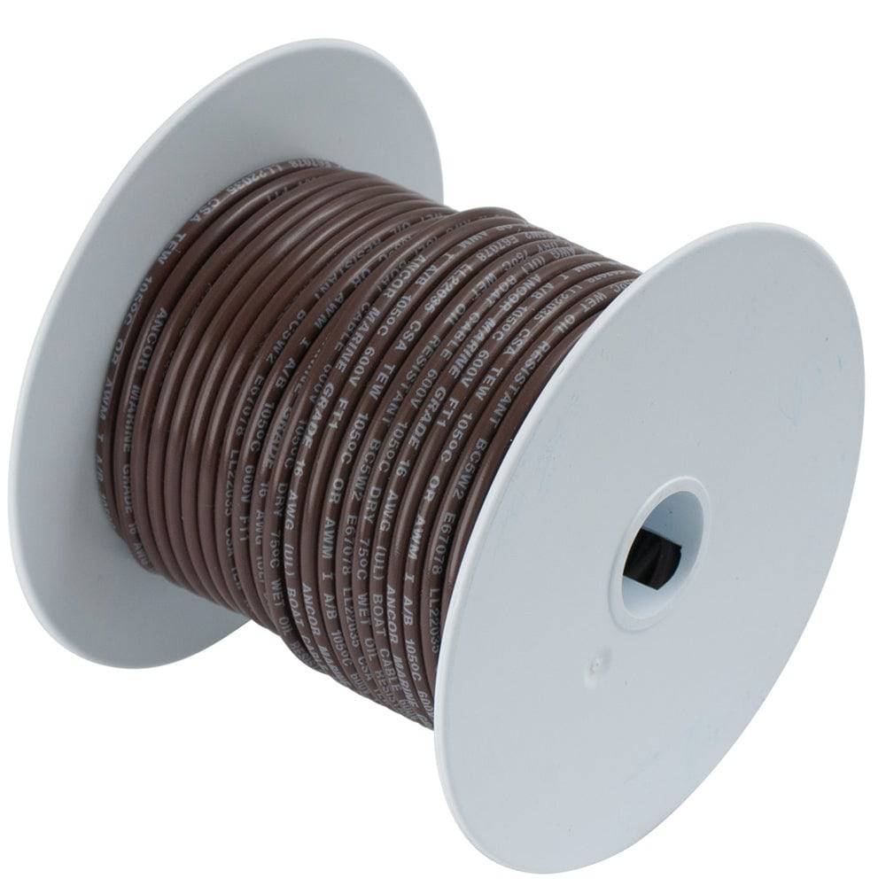 Ancor Brown 16 AWG Tinned Copper Wire - 25' [182203] - Twin Screws Marine Service