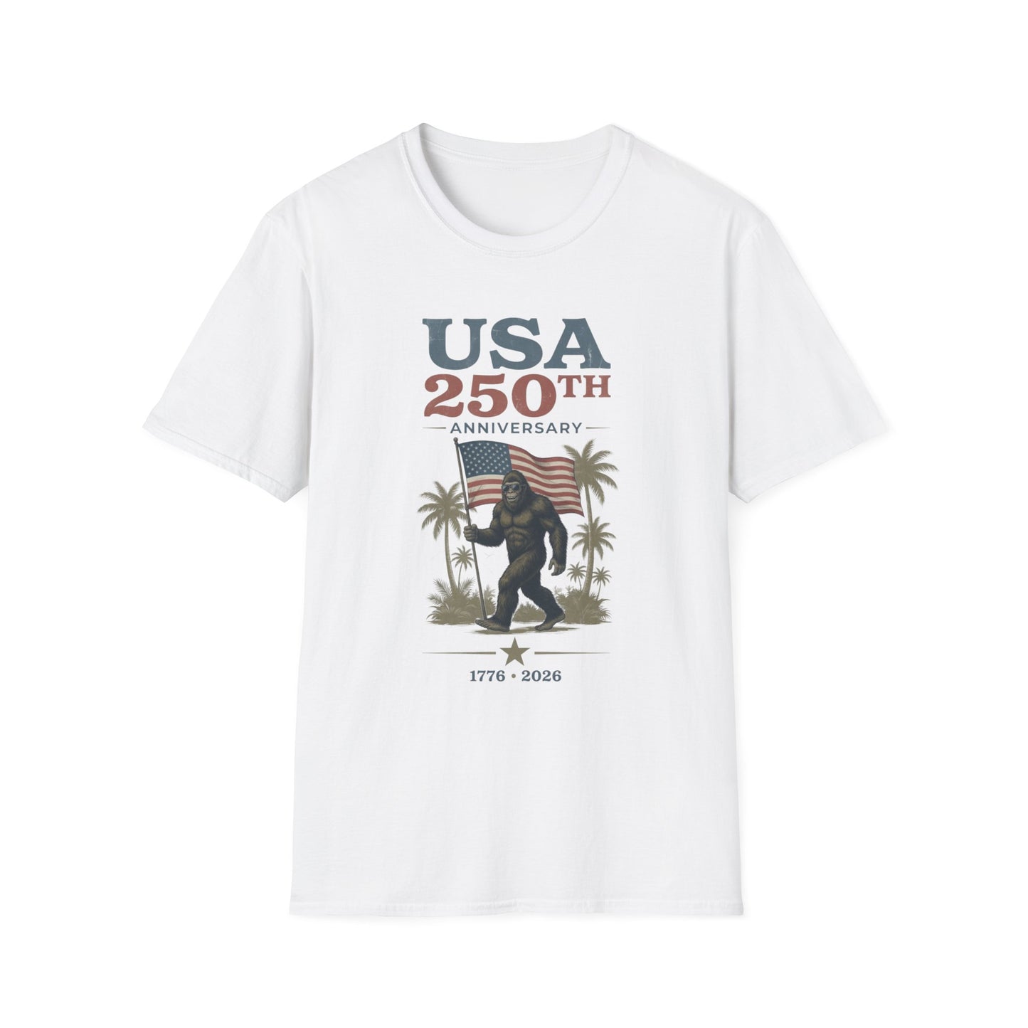 USA 250th Anniversary T-Shirt — Patriotic American Flag Celebration Tee