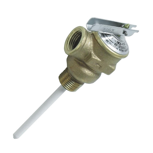 Camco Temperature & Pressure Relief Valve - 1/2" Valve w/4" Probe [10423] - Twin Screws Marine Service