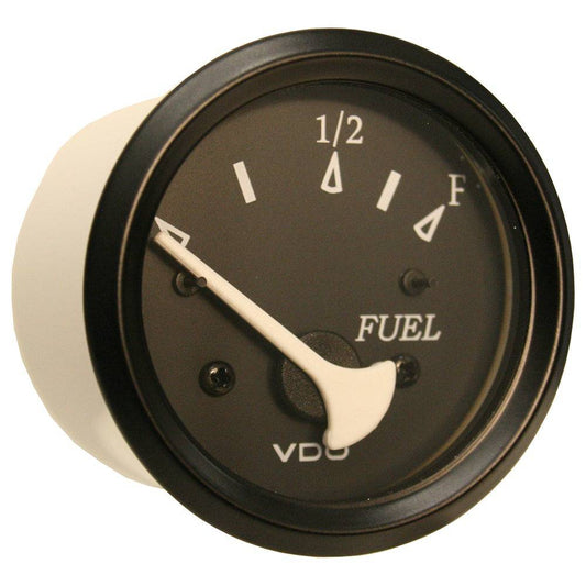 VDO Cockpit Marine 52mm (2-1/16") Fuel Level Gauge - Black Dial/Bezel [301-11802] - Twin Screws Marine Service