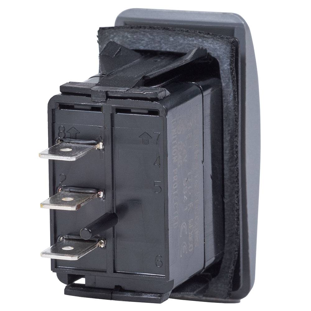 Blue Sea 7933 Contura II Switch SPDT Black - (ON)-OFF-(ON) [7933] - Twin Screws Marine Service